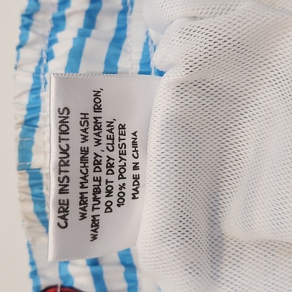 Boardies Men’s Swim Shorts Trunks Striped Blue White Size Medium - Picture 16 of 16